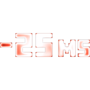 25 milliseconds lower latency